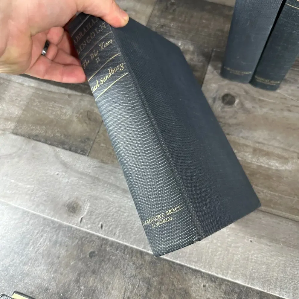 Abraham Lincoln: The‎ War Years, Vol 1-4 by Carl Sandburg; 1939, HC,